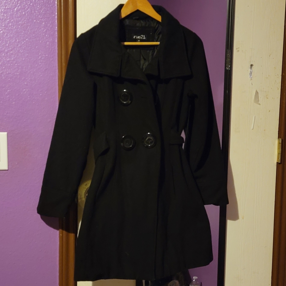Thick Black Winter Coat